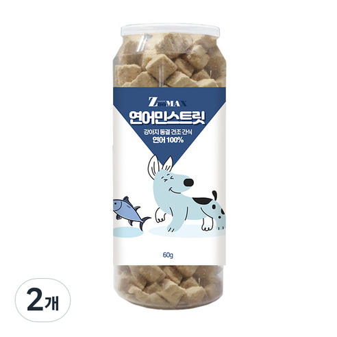 쥬맥스 연어민스 트릿 60g, 연어맛, 2개