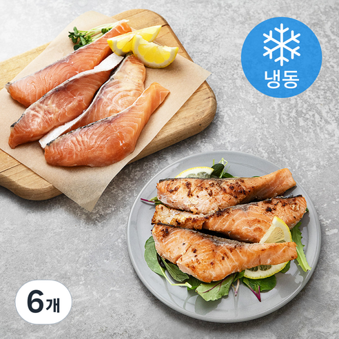 오젠 치즈갈릭 연어스테이크 (냉동), 120g, 6개