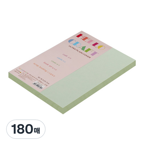 종이문화 친환경색지 레인보우카드 No.13 에메랄드, B5, 180매