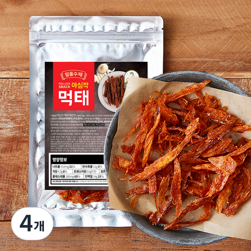 일품수제 야심작 먹태 매운맛, 35g, 4개