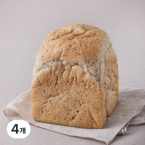 브로드카세 우리쌀 발효종 얼그레이 식빵, 220g, 4개
