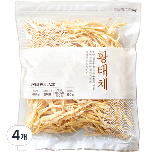 속살 황태채, 150g, 4개