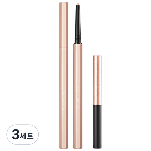 디어달리아 퍼펙트 디자이닝 아이라이너 펜슬 세트 13g, 3세트, 글리터 샴페인