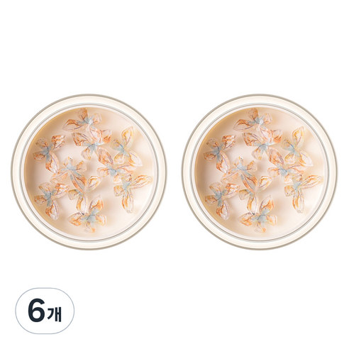 마켓A 나비 쥬얼리 네일아트 파츠, 6개, 02오렌지블루