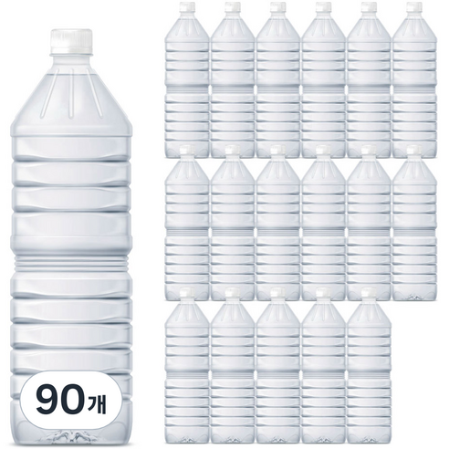 지리산 물하나 ECO 생수, 2L, 90개