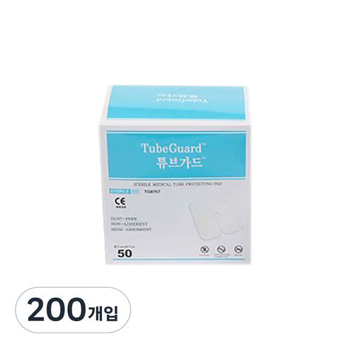 에버레이드 멸균 튜브가드 5 x 5 cm, 200개입