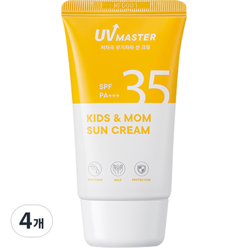 토니모리 유브이 마스터 키즈 앤 맘 선크림 SPF 35 PA+++, 45ml, 4개