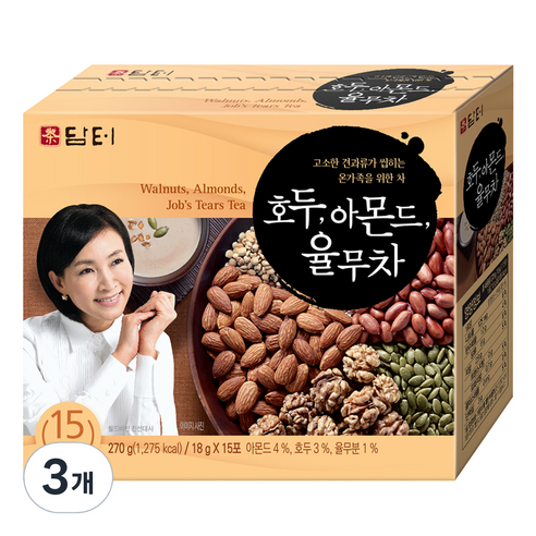 담터 호두 아몬드 율무차, 18g, 45개