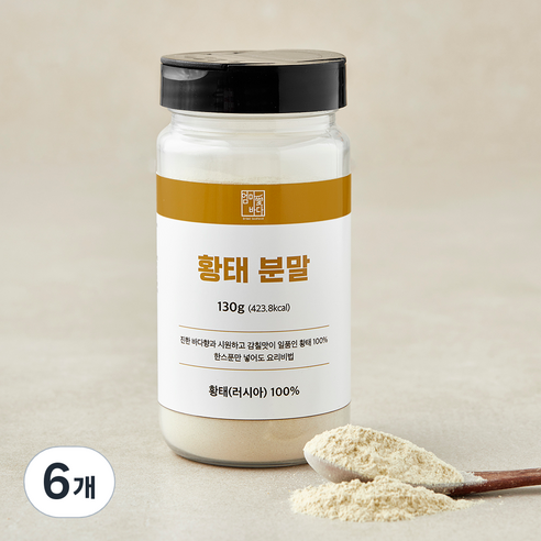 엄마애바다 황태분말, 130g, 6개, 1개입
