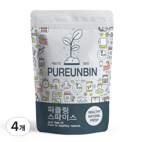 푸른빈 피클링 스파이스, 4개, 500g