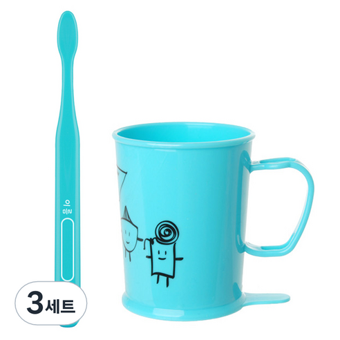 위덴 어린이 양치컵 A세트 스카이 3~5세, 3세트