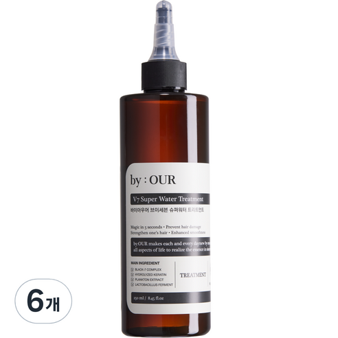 바이아우어 브이세븐 슈퍼워터 트리트먼트, 250ml, 6개