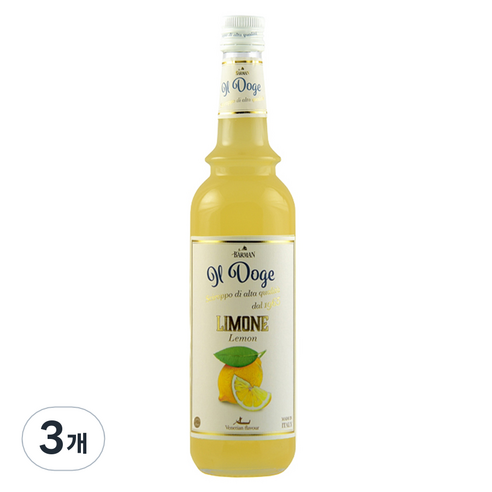 일도제 레몬 시럽, 3개, 700ml
