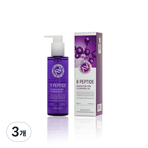 이너프 에잇 펩타이드 클렌징 오일, 200ml, 3개