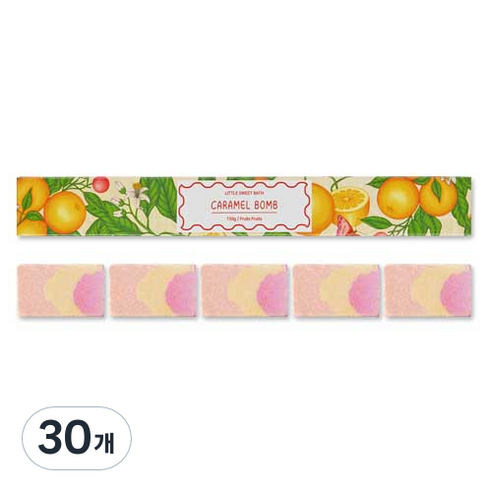 리틀스윗바스 입욕제 거품 목욕 배쓰밤 푸르츠푸르츠, 150g, 30개
