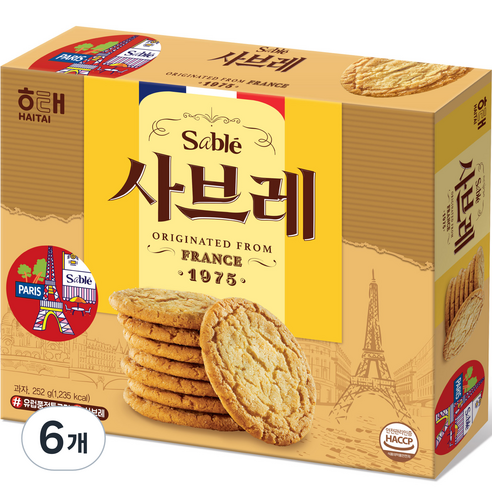 해태 사브레, 252g, 6개