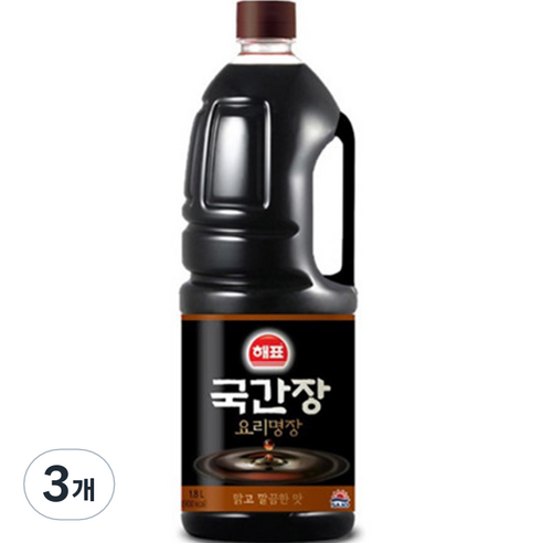 해표 국간장, 1.8L, 3개
