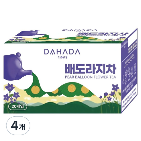 다하다 배도라지차, 1.2g, 20개입, 4개