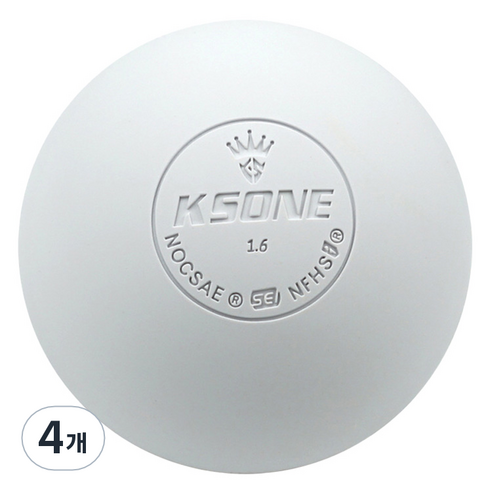 KSONE 스카위즈 근육 이완 마사지 볼, 4개, 화이트