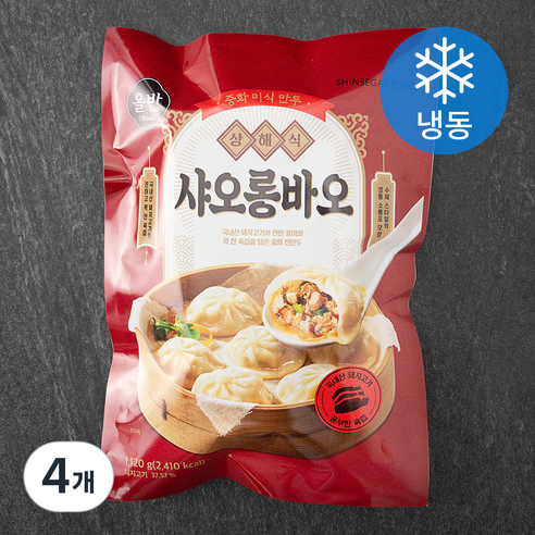 올반 상해식 샤오롱바오 (냉동), 1.12kg, 4개