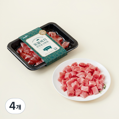 선진포크한돈 동물복지 등심 카레용 (냉장), 300g, 4개