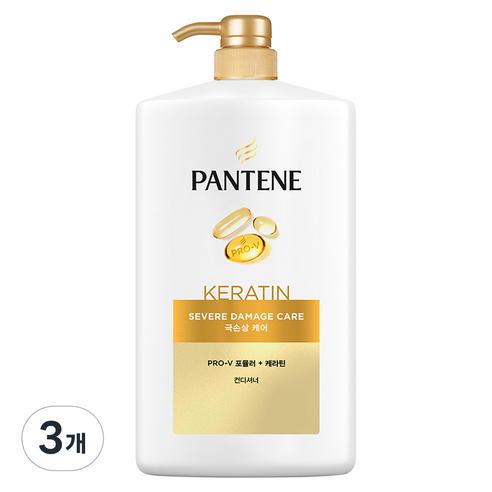 팬틴 극손상 케어 컨디셔너, 1.8L, 3개