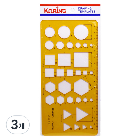 코링 종합 형판 자 K-840638, 3개