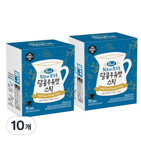 동일 치즈가 쏘오옥 달콤 우유맛 스틱 분말, 20g, 15개입, 10개