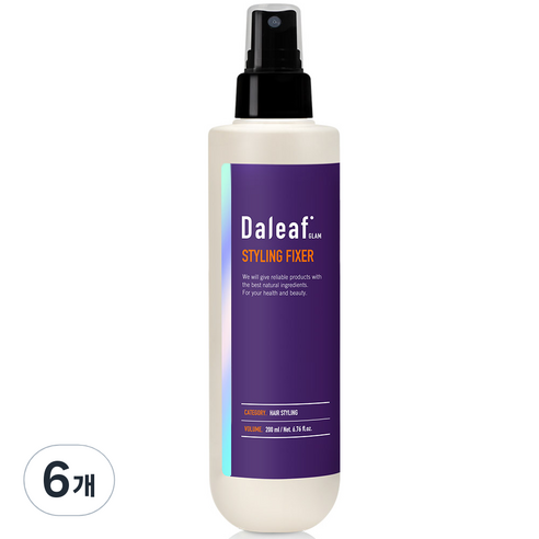 달리프 글램 스타일링 헤어픽서 스프레이, 200ml, 6개