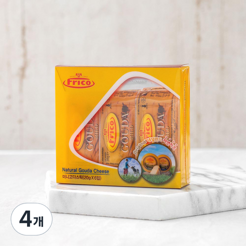 프리코 미니 고다 치즈스틱, 20g, 6개입, 4개