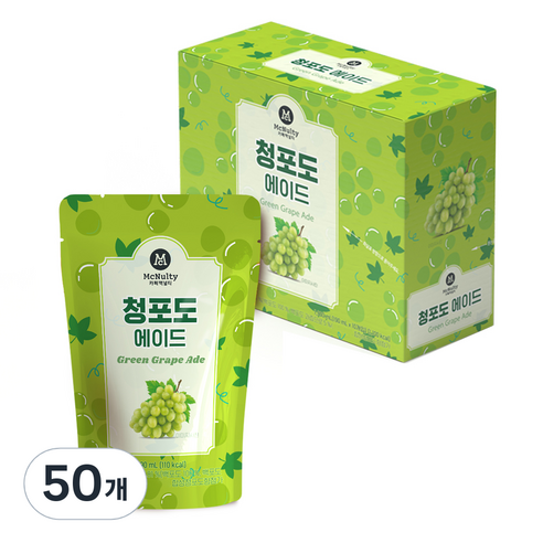 맥널티커피 청포도 에이드, 190ml, 50개