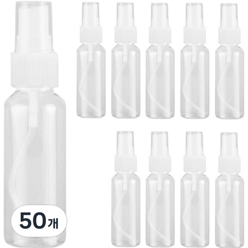 향수 미스트 스프레이 공병 용기 30ml, 흰색(캡), 50개