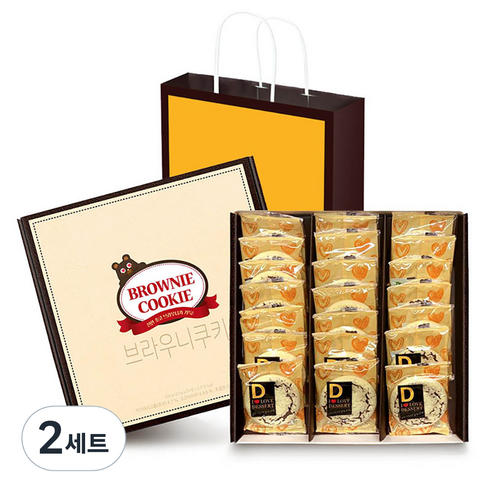 화과방 브라우니쿠키 세트, 420g, 2세트