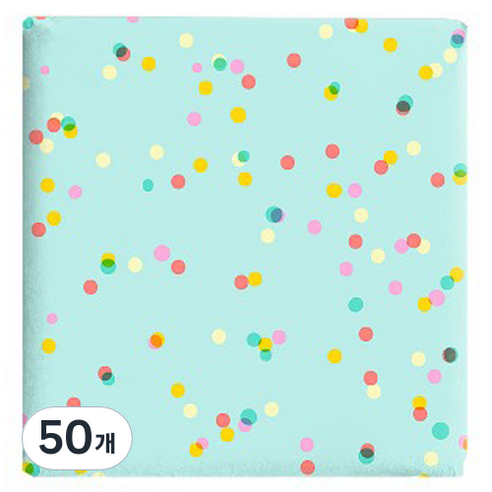 인디케이 컨페티 포장지, 민트, 50개