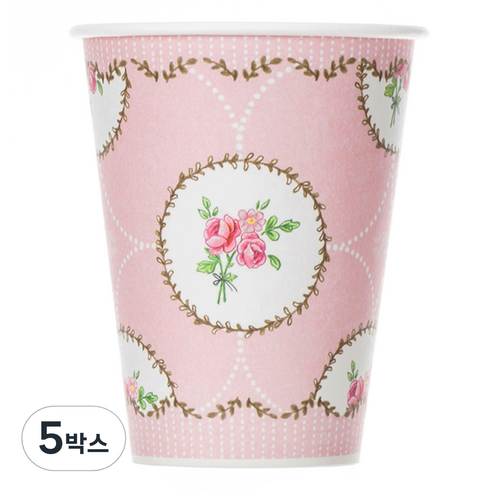 블린 스윗 티타임 블루 종이컵 260ml, 10개입, 5개