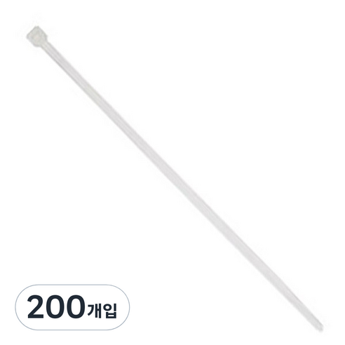 아바드 케이블 타이 백색 270mm, 200개입, 화이트
