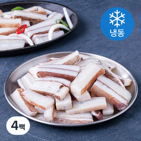 해슬로 대왕오징어 귀채 (냉동), 1kg, 4팩