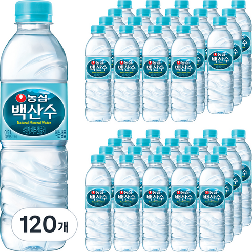 농심 백산수, 500ml, 120개