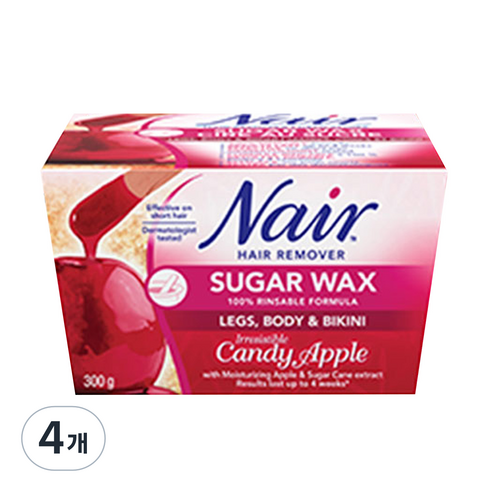 네어 애플 슈가 제모왁스 BODY, 300g, 4개