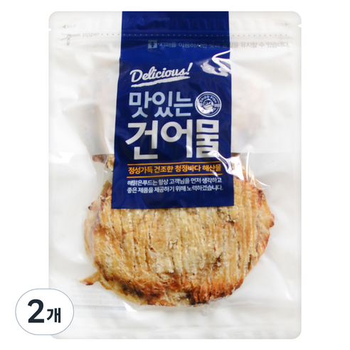 해맑은푸드 구운 순살 아귀포, 300g, 2개