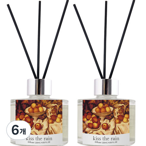 디스이즈 명화 디퓨저 120ml x 2p, 키스더레인, 6개