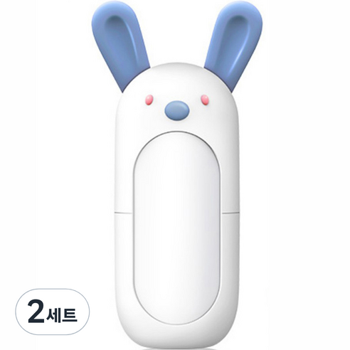 블루마켓 귀여운 캐릭터 케이스 베이비 손톱깍이 세트, 토끼, 2세트