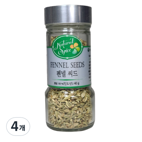 내츄럴스파이스 펜넬 씨드, 40g, 4개