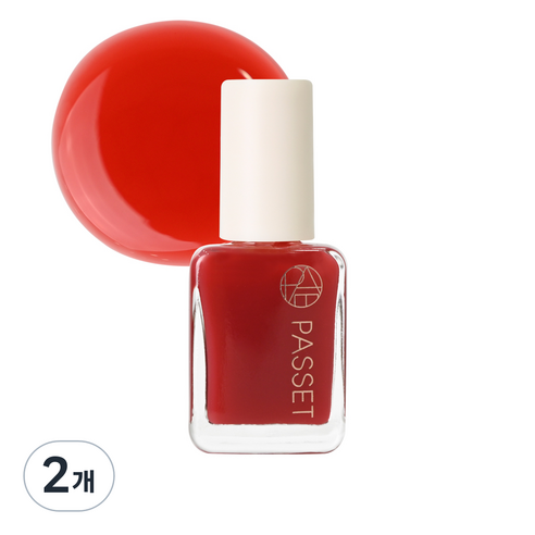 파셋 셀럽 네일컬러 폴리쉬 매니큐어 7ml, 12 레드워터, 2개