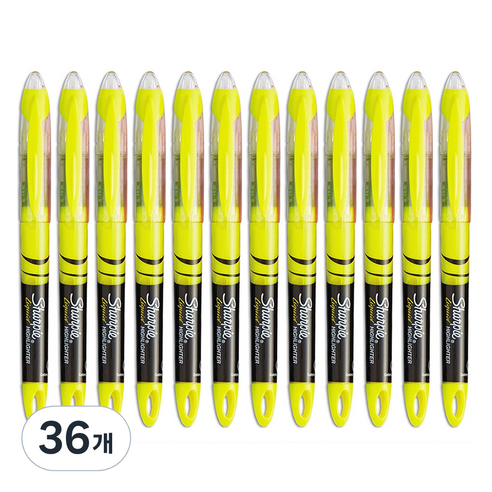 샤피 리퀴드 형광펜, Fluorescent Yellow, 36개