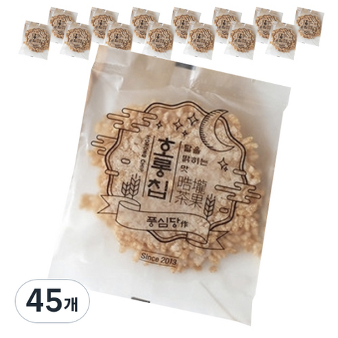 풍심당 현미 누룽지 호롱칩, 45개, 17g