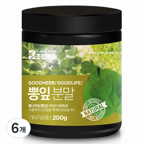 조은약초 뽕잎가루, 200g, 6개