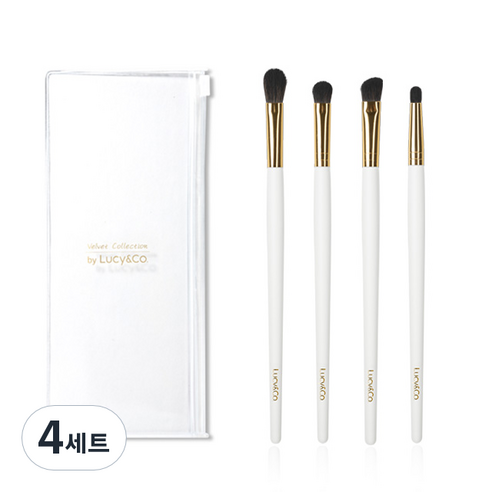 아이섀도우 브러쉬 4종 세트, 스노우화이트, 4세트