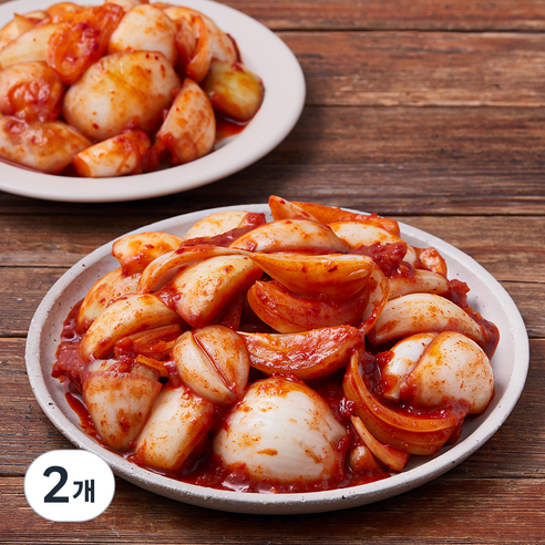 모산김치 갓담근 창녕양파 김치, 1kg, 2개
