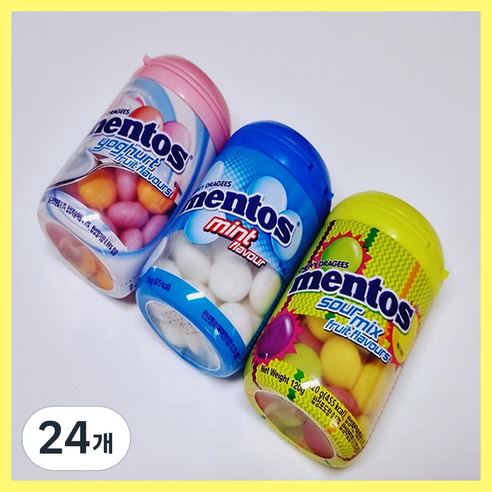멘토스 민트맛 바틀, 120g, 24개